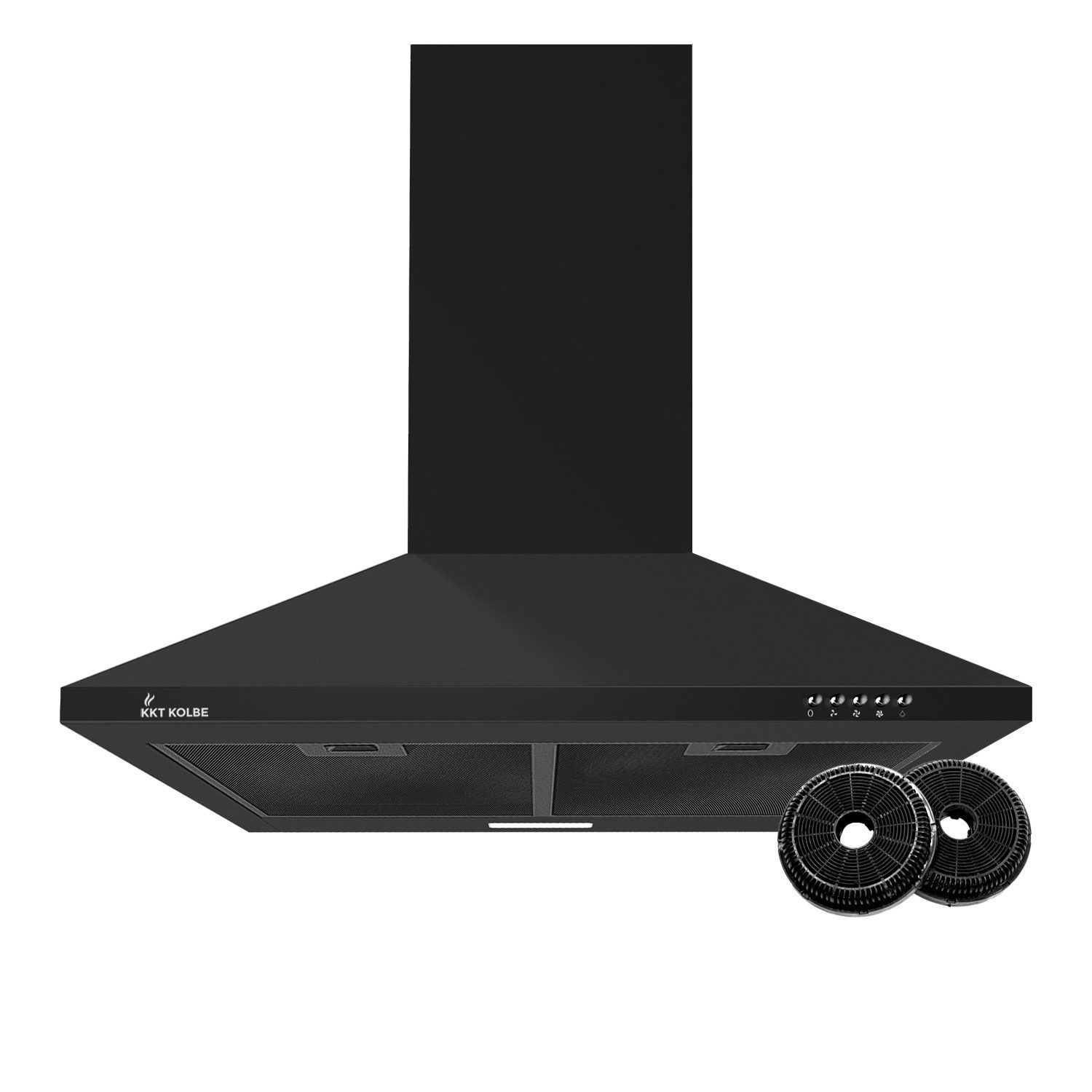 KKT KOLBE Wandhaube Dunstabzugshaube 60cm PLUS350S Wandhaube / Abzugshaube / Abluft / Umluft / Schwarz / LED