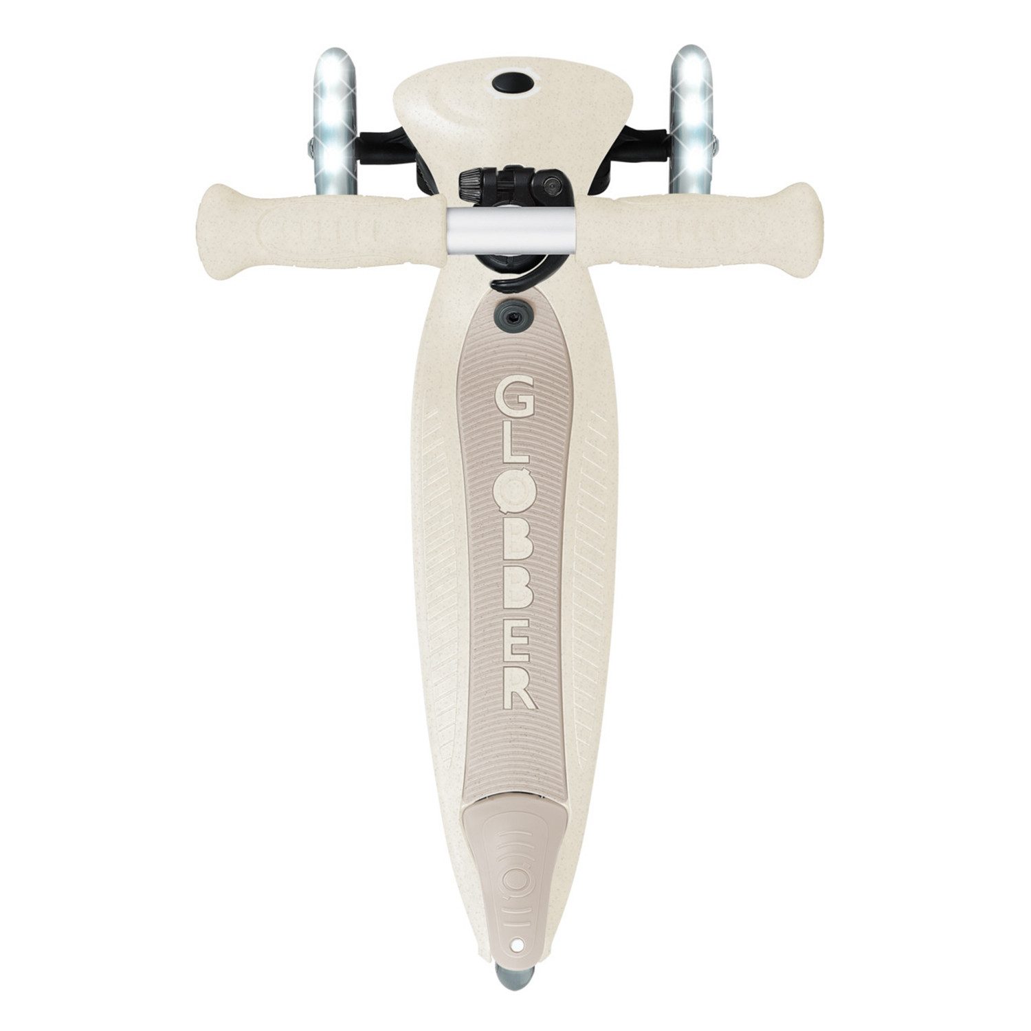 Globber Dreiradscooter 745-566 GLOBBER GO-UP ACTIVE LIGHTS ECO Kokosweiß, mit Le – Bild 5 von 5