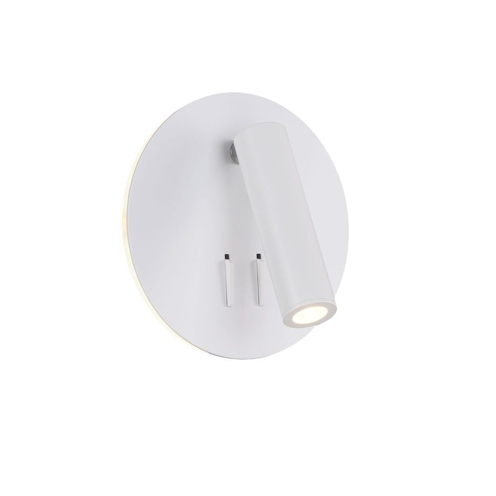 Licht-Trend Wandleuchte LED Leseleuchte fürs Bett mit indirektem Licht und Spot Weiß, Warmweiß