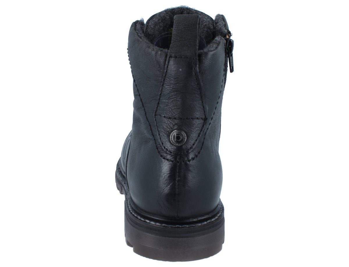 bugatti BUGATTI Herren Stiefel schwarz Leder - Größe: 44 Winterstiefel