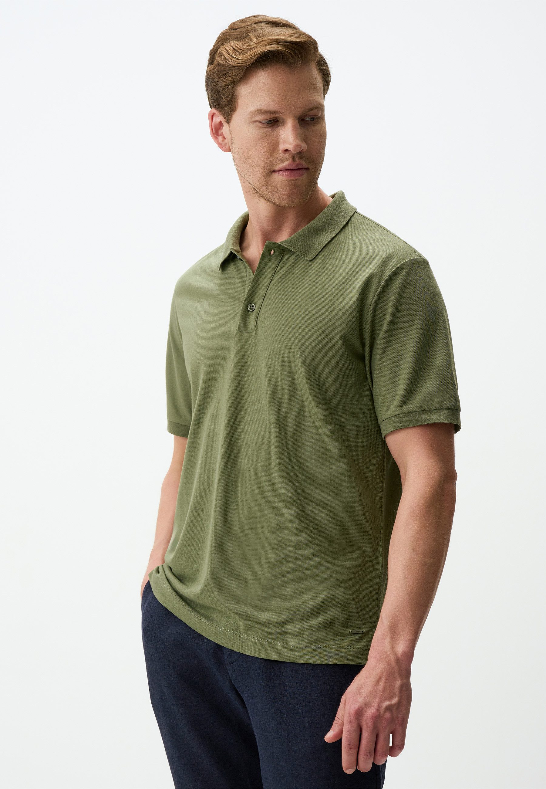 T-Shirt Kurzarm-T-Shirt Mit Polokragen Für Herren