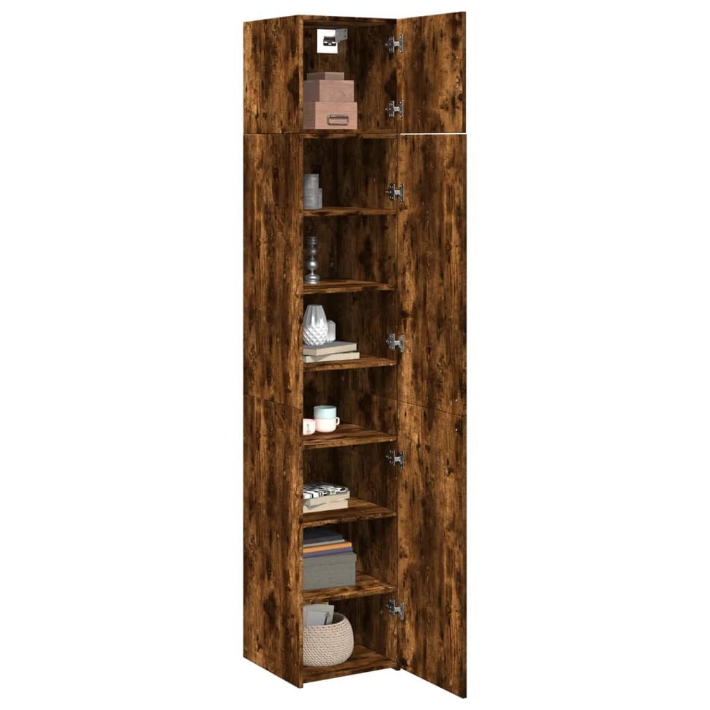 vidaXL Sideboard Hochschrank Schmal Räuchereiche 40x42,5x225 günstig online kaufen