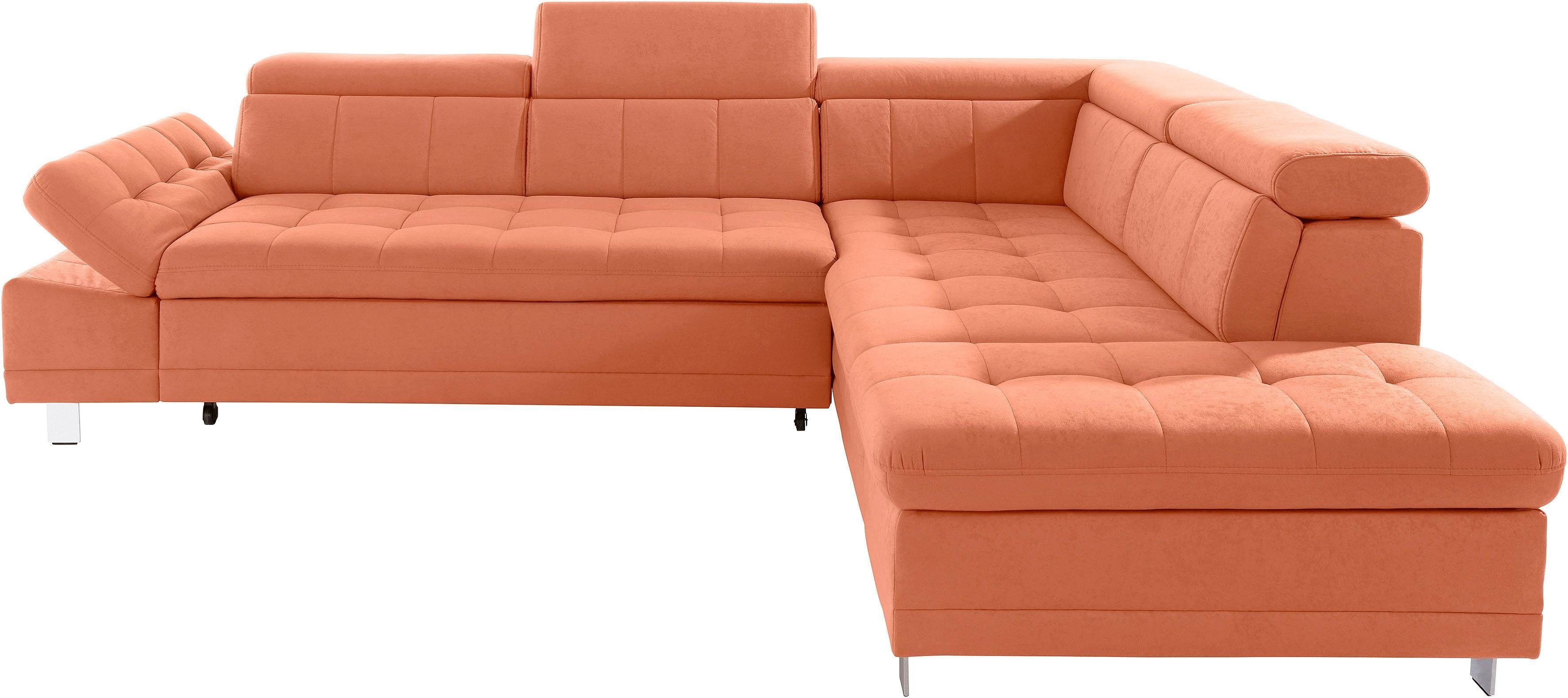 sit&more Ecksofa "Pablo L-Form", wahlweise mit Bettfunktion und Bettkasten günstig online kaufen