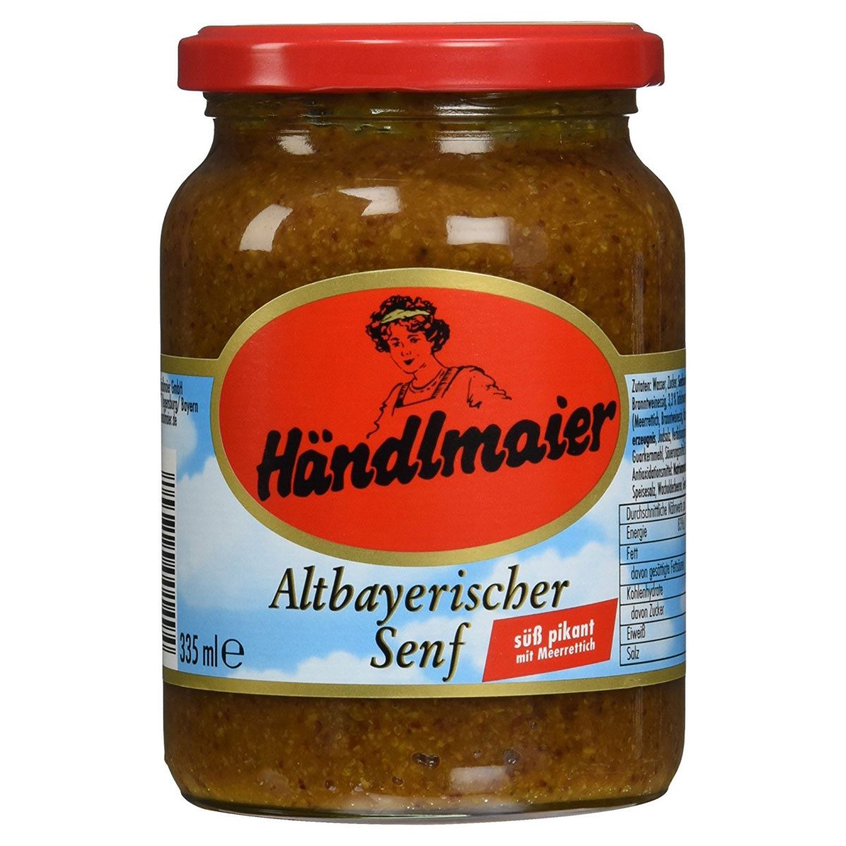 Händlmaier Saucen, Händlmaier Altbayerischer Senf zubereitet mit feinem Meerettich 335ml
