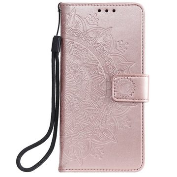 CoverKingz Handyhülle Xiaomi Mi Note 10 Lite Handy Hülle Flip Case Cover Tasche Mandala, Klapphülle Schutzhülle mit Kartenfach Schutztasche Motiv Mandala