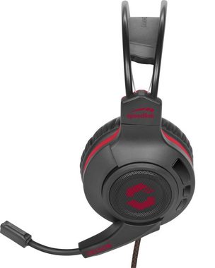 Speedlink CELSOR Gaming Headset Gamer Kopfhörer Headset (Kabelfernbedienung für Lautstärkeregelung und Mikrofon-Stummschaltung, kabelgebunden, 2x 3,5mm Klinke, Boom Mikrofon, Kabel-Fernbedienung, 2,3m)