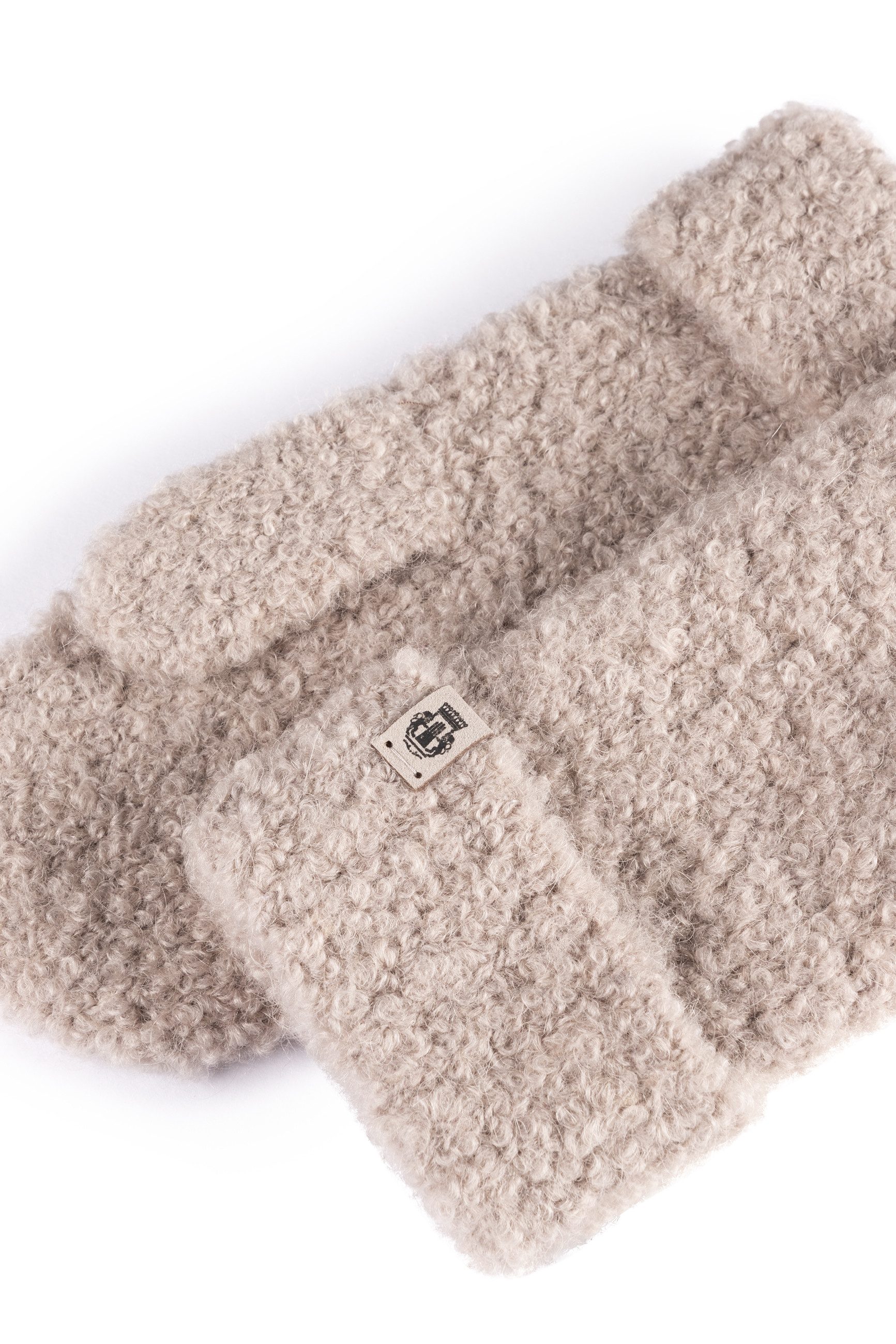 Roeckl Fäustlinge CLASSIC BOUCLÉ Feinstrickfäustlinge mit Umschlag