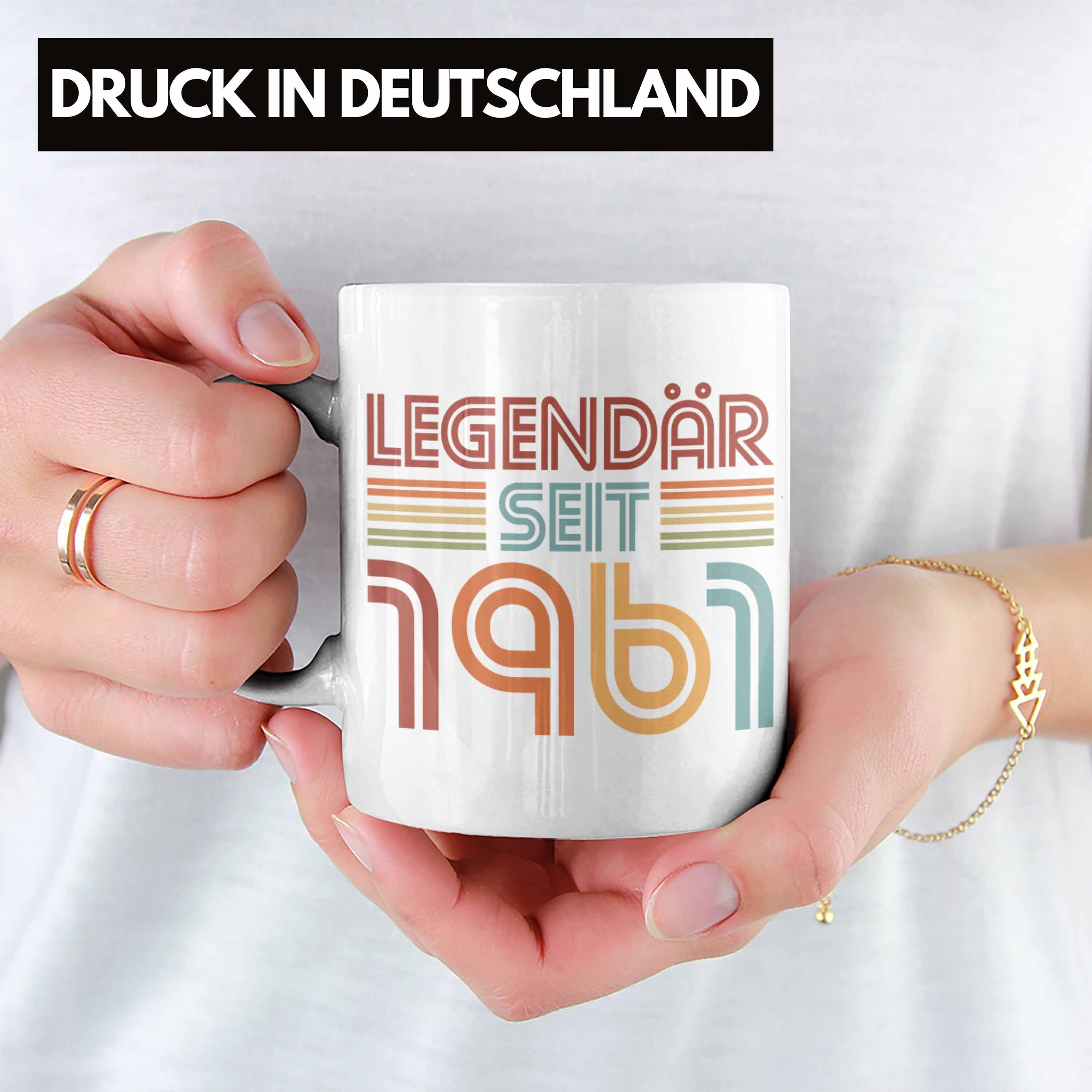 Tasse Trendation Geschenke Frau Mutter Geschenk Geburtstag Weiss Deko 60. Geschenkidee Lustig Frauen Vater - Tasse Trendation 60 Mann Männer 60er