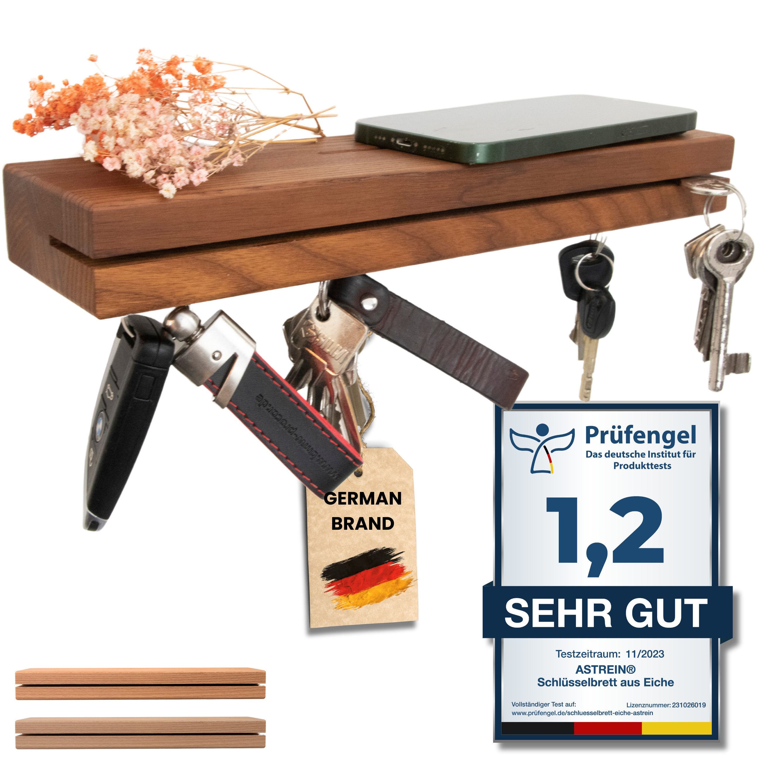 Astrein Schlüsselbrett, Schlüsselbrett aus Holz, Magnetisches Schlüsselbret günstig online kaufen