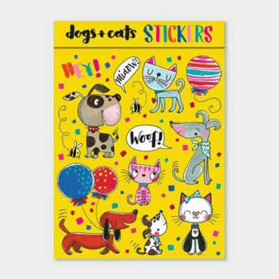 creativ company Sticker Sticker-Set Hunde & Katzen, 80 Sticker
