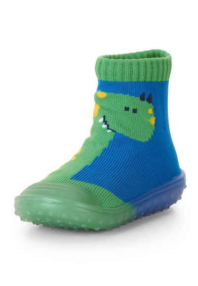 Sterntaler® Basicsocken Adventure-Socks Dino (Fliesensocken mit Anti-Rutsch-Sohle und süßen Motiven) Rutschsocken mit Vollplüsch im Sohlenbereich, ABS- Söckchen