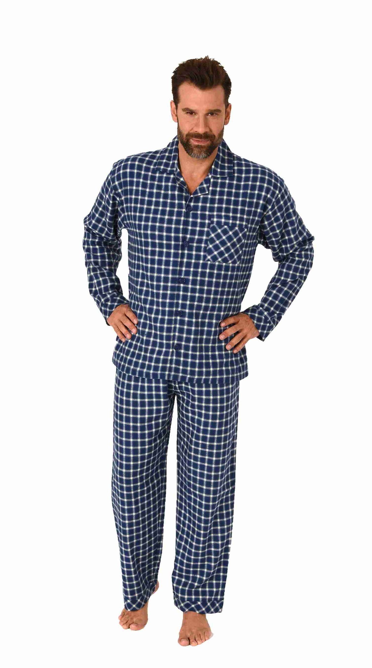 Trend by Normann Pyjama Herren Flanell günstig online kaufen