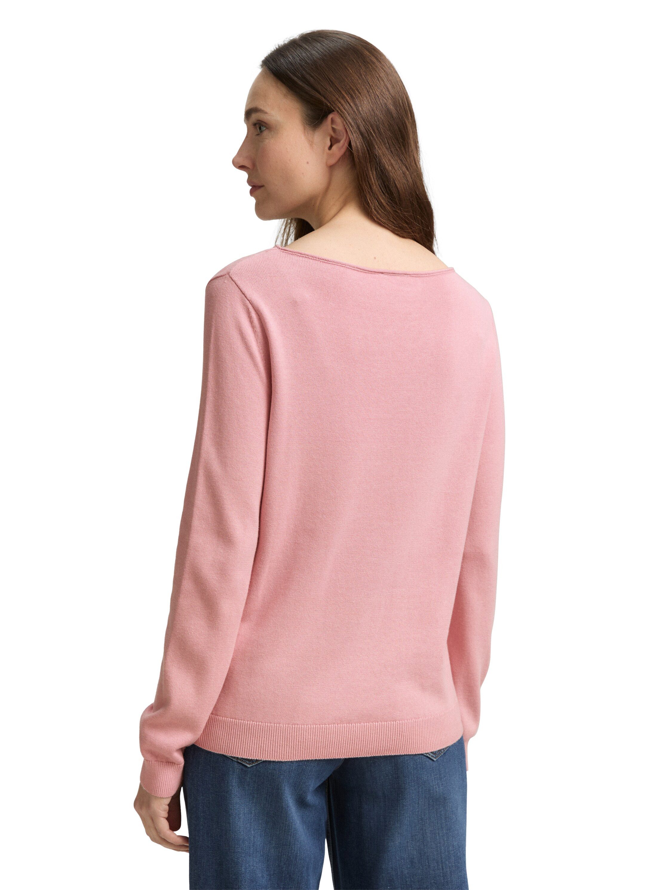 TOM TAILOR Strickpullover mit U-Boot Ausschnitt günstig online kaufen