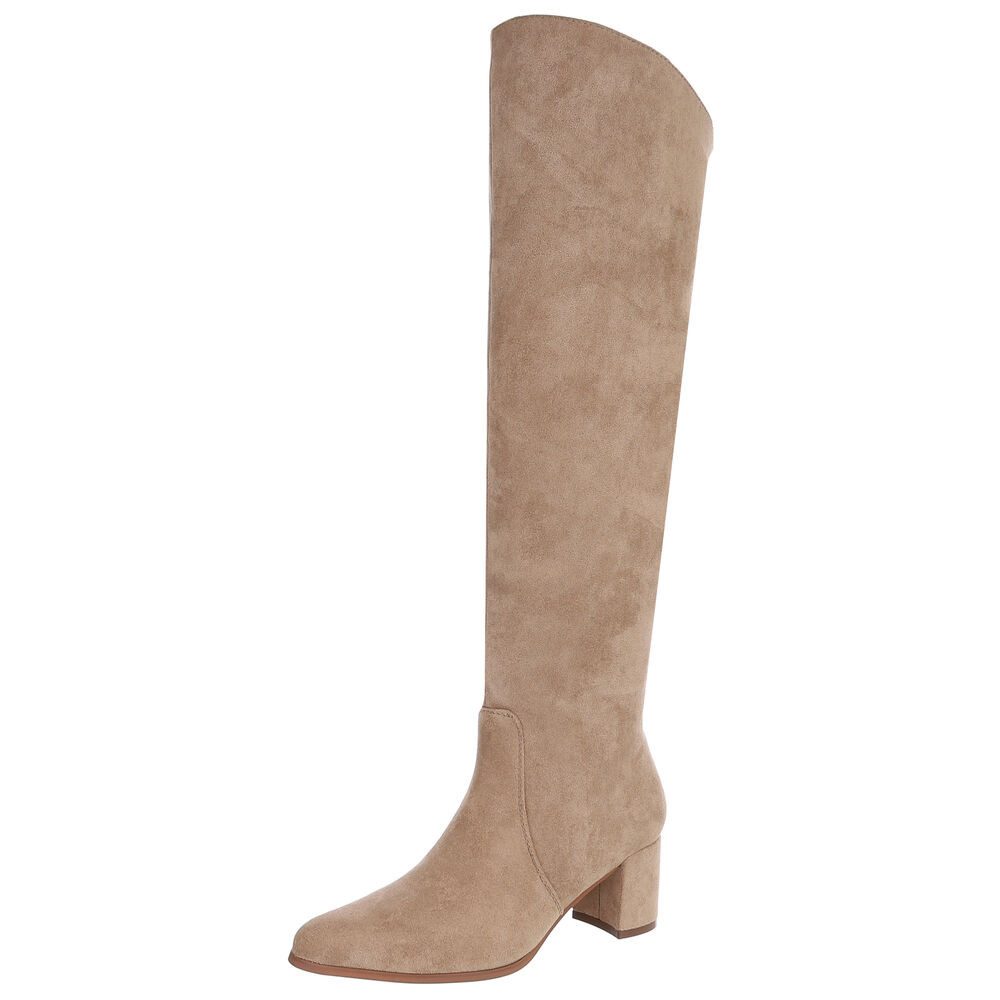 Ital-Design Elegante Overknee-Stiefel mit Blockabsatz für günstig online kaufen