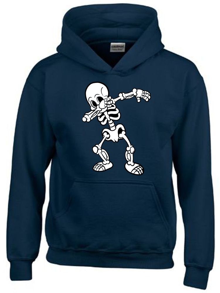 coole-fun-t-shirts Hoodie Dabbing Skelett Hoodie Sweatshirt mit Kapuze