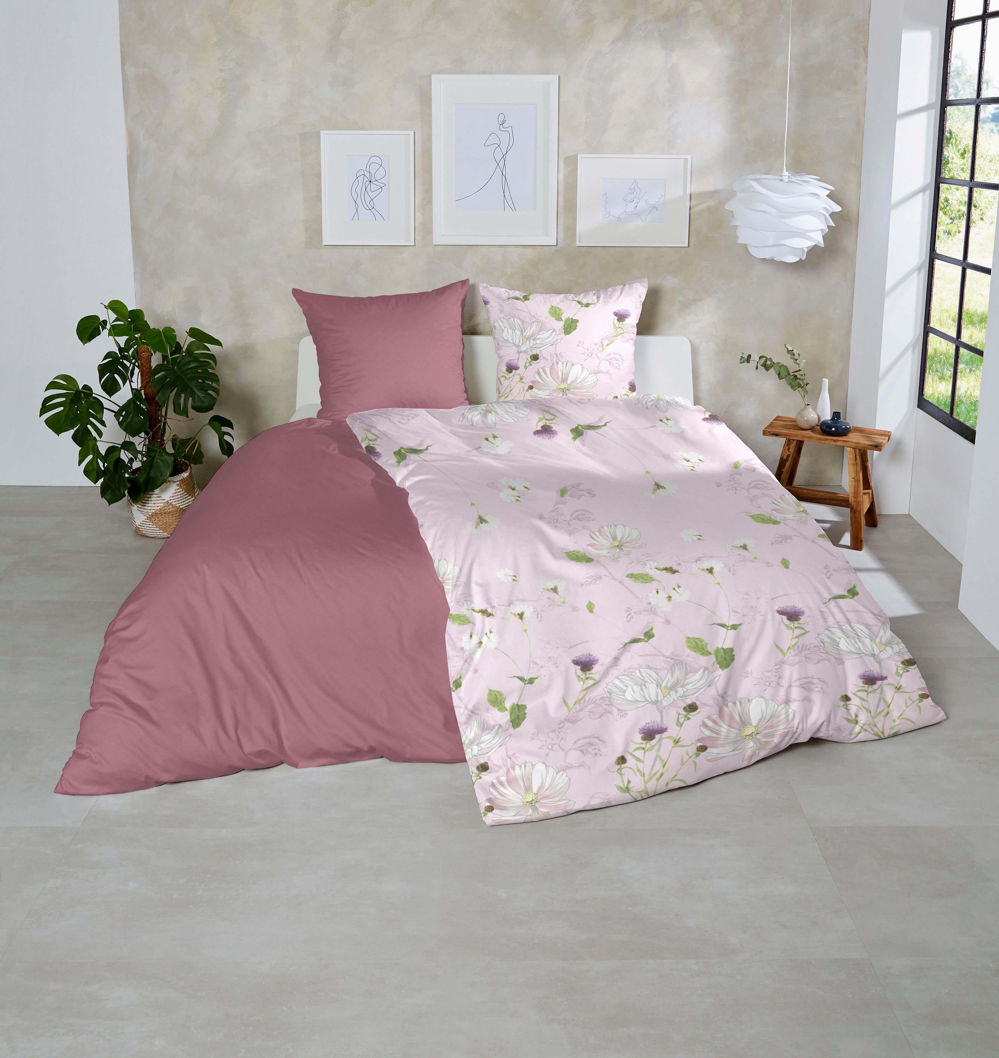 Primera Bettwäsche Mako-Satin-Bettwäsche Eden, Mako-Satin, 2 günstig online kaufen