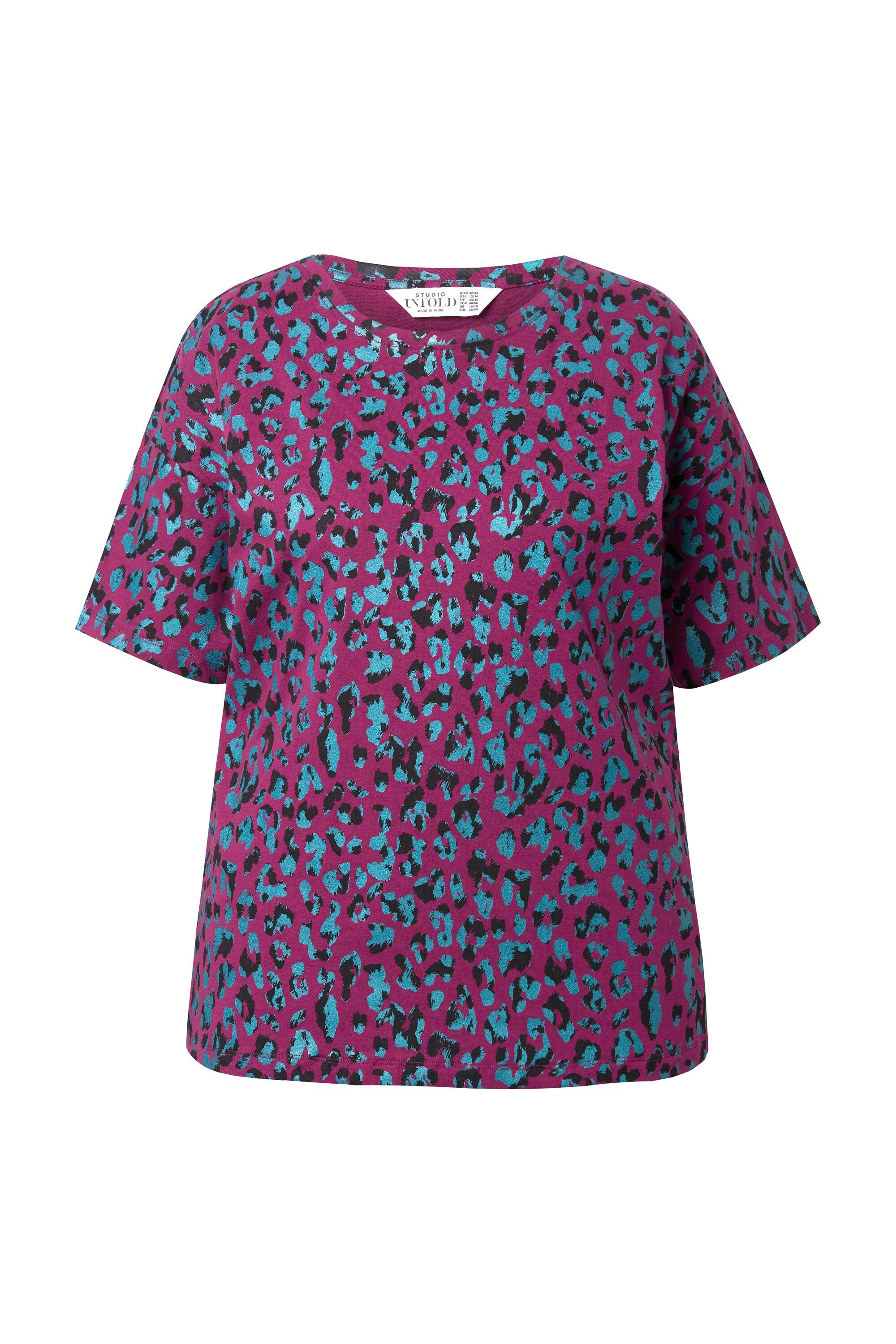 Studio Untold T-Shirt T-Shirt Silver-Leo Halbarm günstig online kaufen