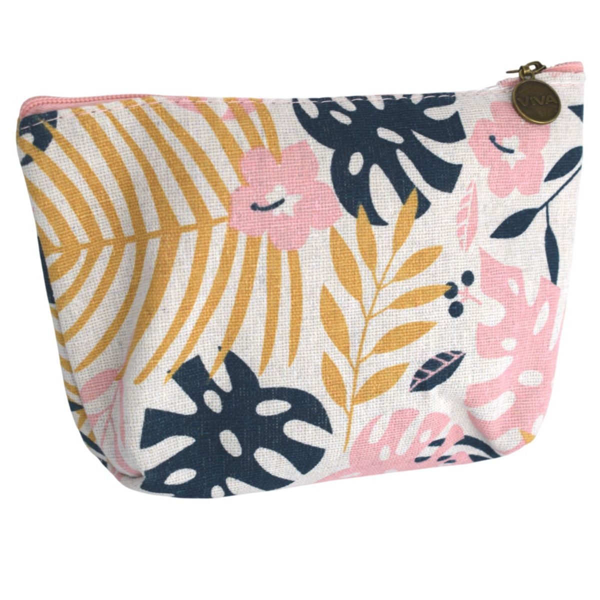 VIVA Kosmetiktasche Kulturbeutel ca. 21 x 13 x 6cm Pflegebeutel mit Innenfächern Tasche, farbenfroh gestaltet