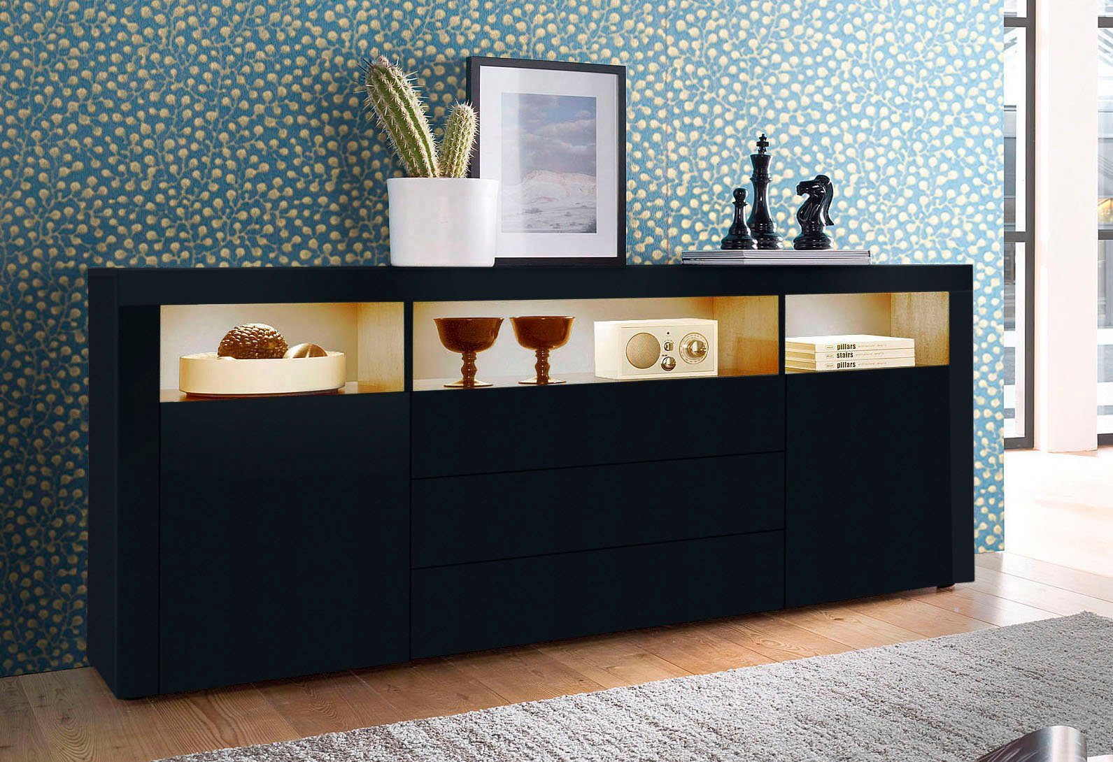 borchardt Möbel Sideboard Santa Fé, Kommode 166 cm breit, Breite 166 cm