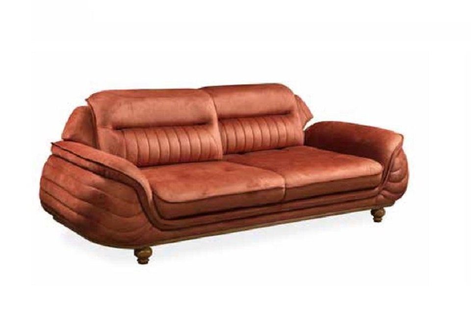 JVmoebel Sofa Roter Dreisitzer Moderne Couch Luxus 3-Sitzer Neu, Made in Europe