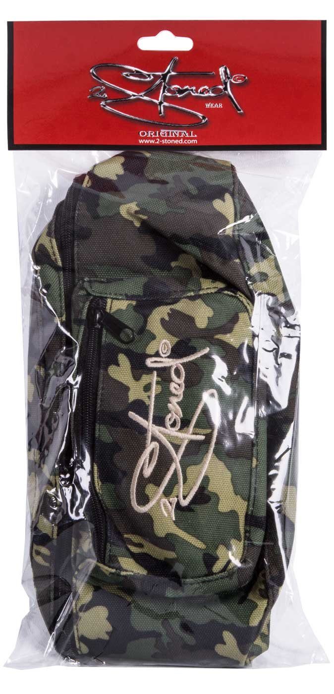 2Stoned Bauchtasche mit Camouflage für Fronttasche Logo Stick Classic Hüfttasche Retro Erwachsene und Kinder, abgesetzter mit