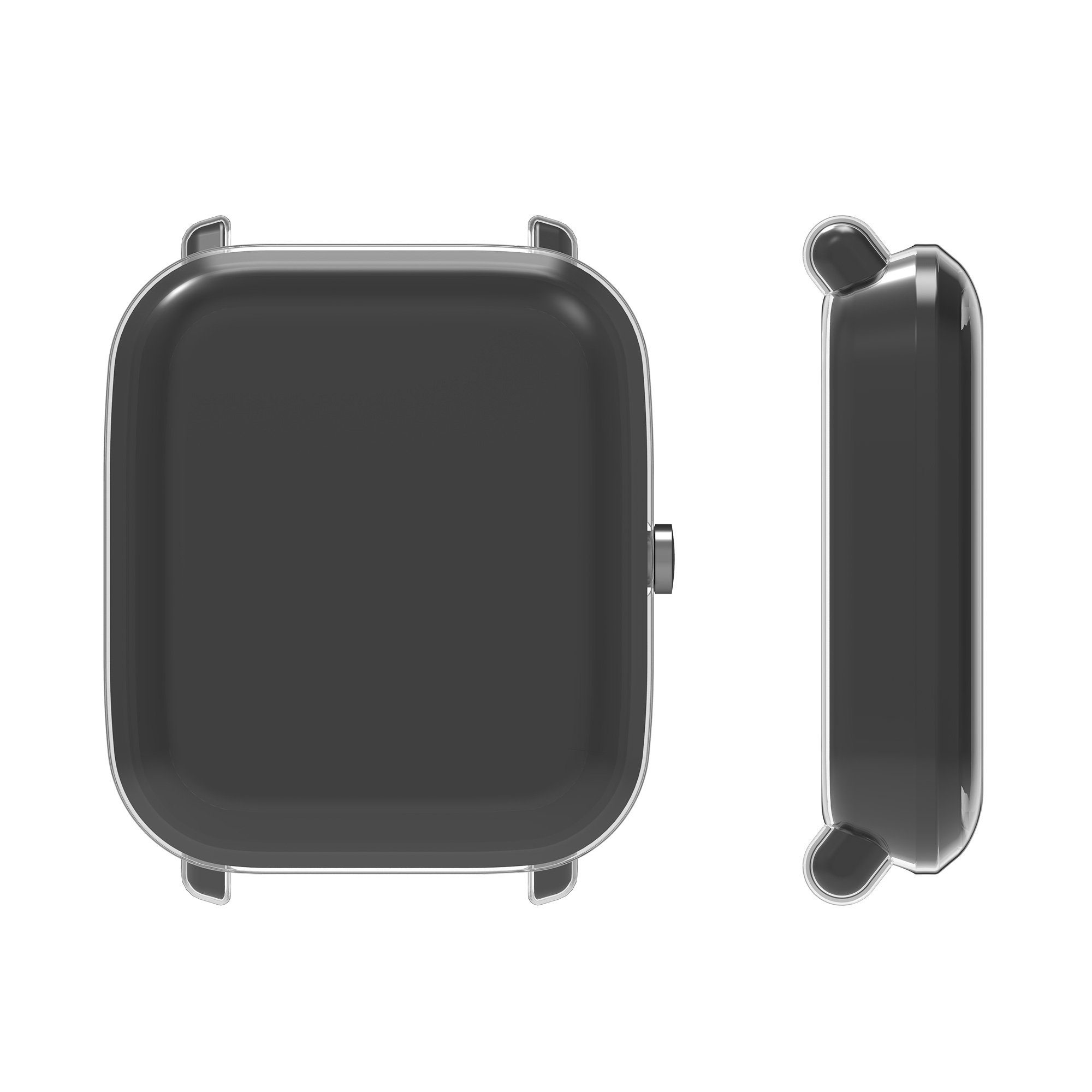 kwmobile Smartwatch-Hülle »2x Schutzhülle für Huami Amazfit A1608 / Bip U /  Bip U pro«, Fitness Tracker Gehäuse Hülle klar