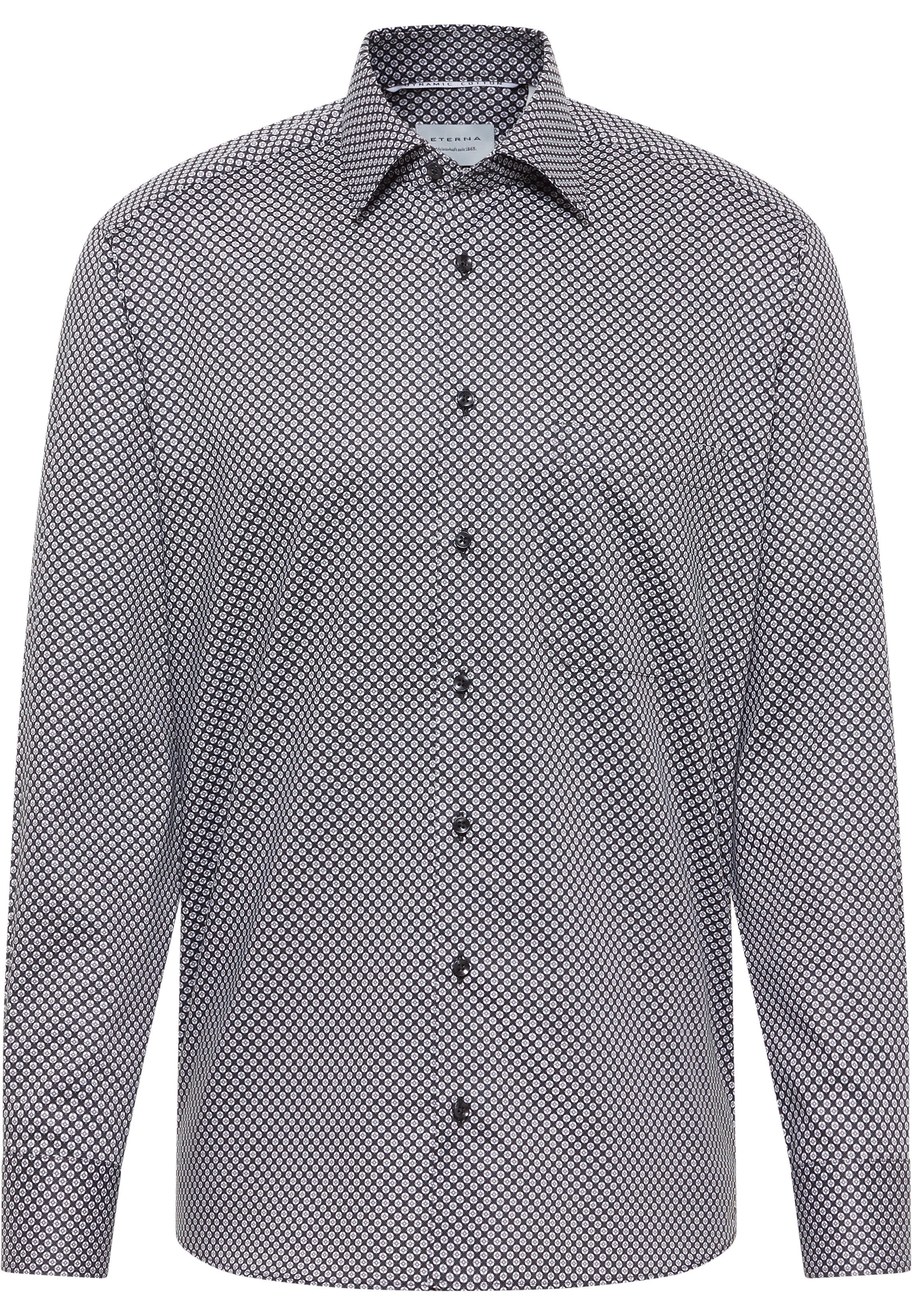 Eterna Businesshemd ETERNA COMFORT FIT Langarm Hemd anthrazit 1216-38-E181 - Dynamic Cotto
