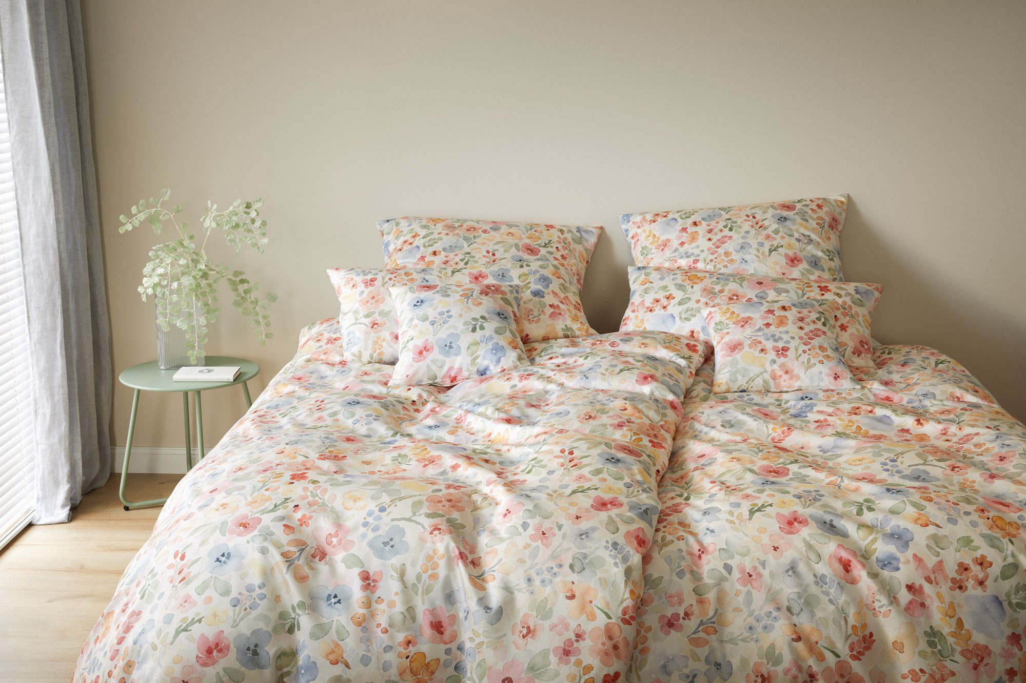 Elegante Bettwäsche Gentle, Mako-Satin, 2 teilig, angenehmes Hautgefühl