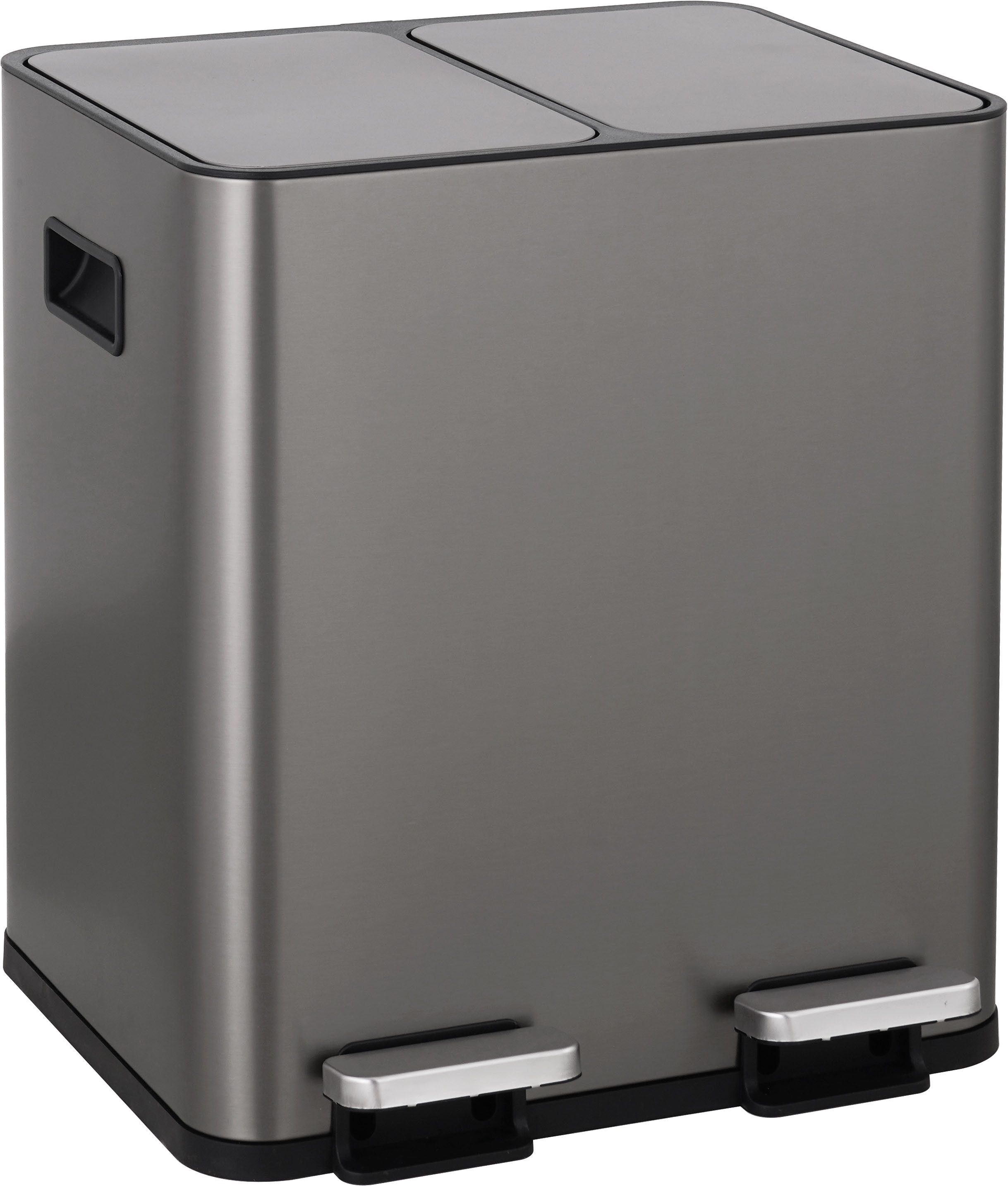 OTTO home Mülleimer Garrin, Soft Close, m. 2 Fächern, Fassungsvermögen 2x15 L bzw. 2x30 L, Mülltrennsystem mit 2 separaten Innenbehältern und Fußtrittpedalen