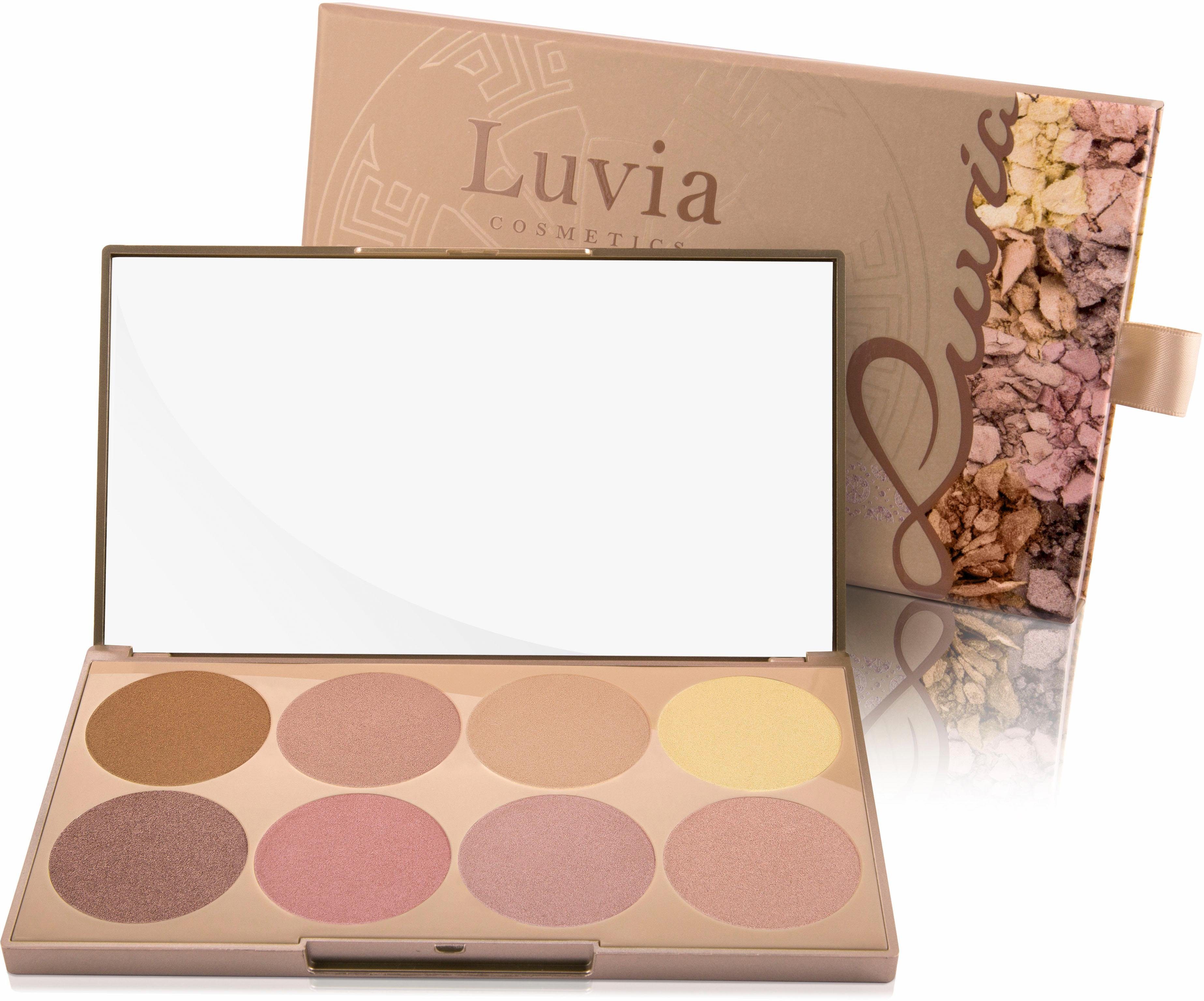 Cosmetics 8-tlg., Vol. - Prime Essential Shades Glow 1, Farben Contouring Luvia 8 Highlighter-Palette