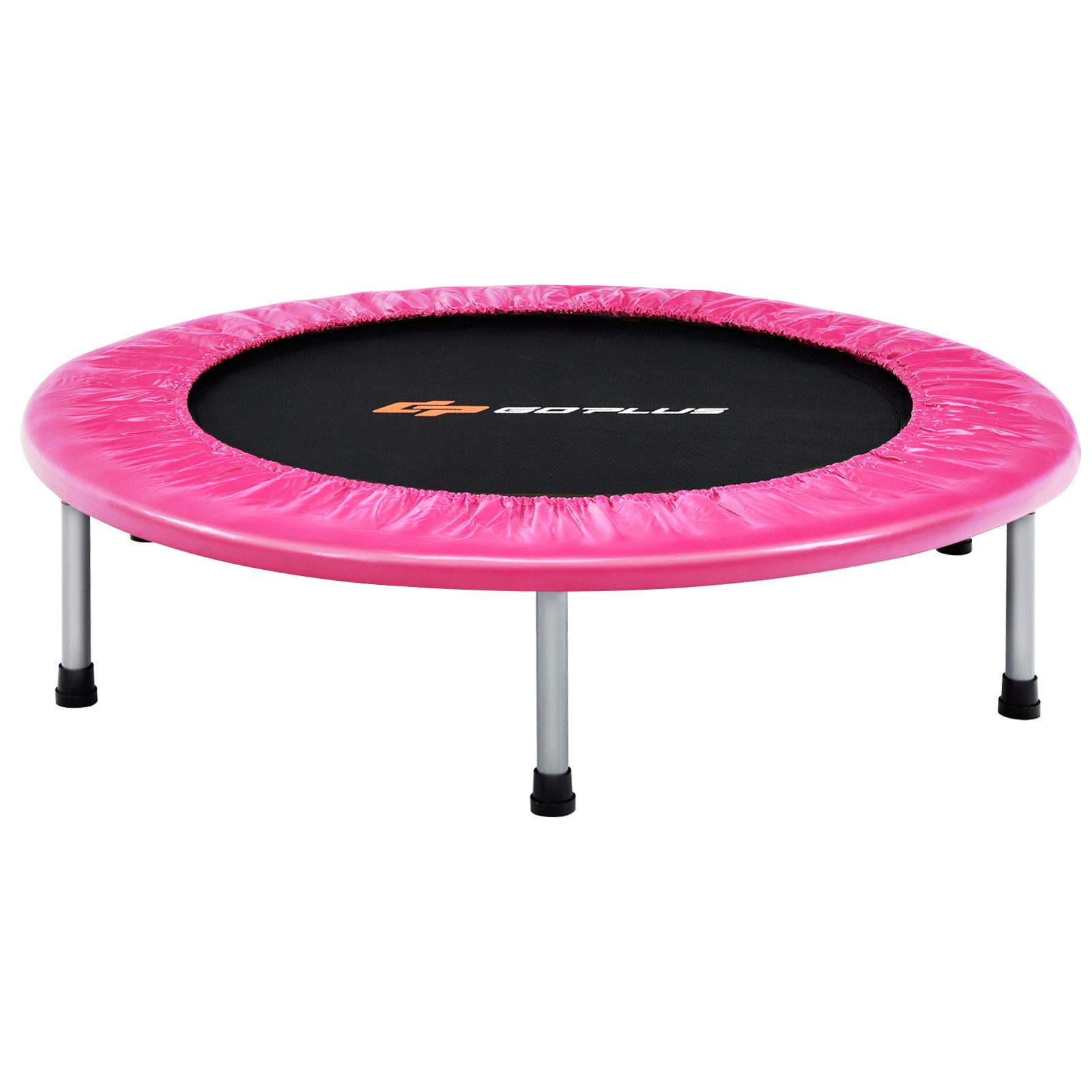 COSTWAY Fitnesstrampolin φ97cm Trampolin, bis 150kg belastbar