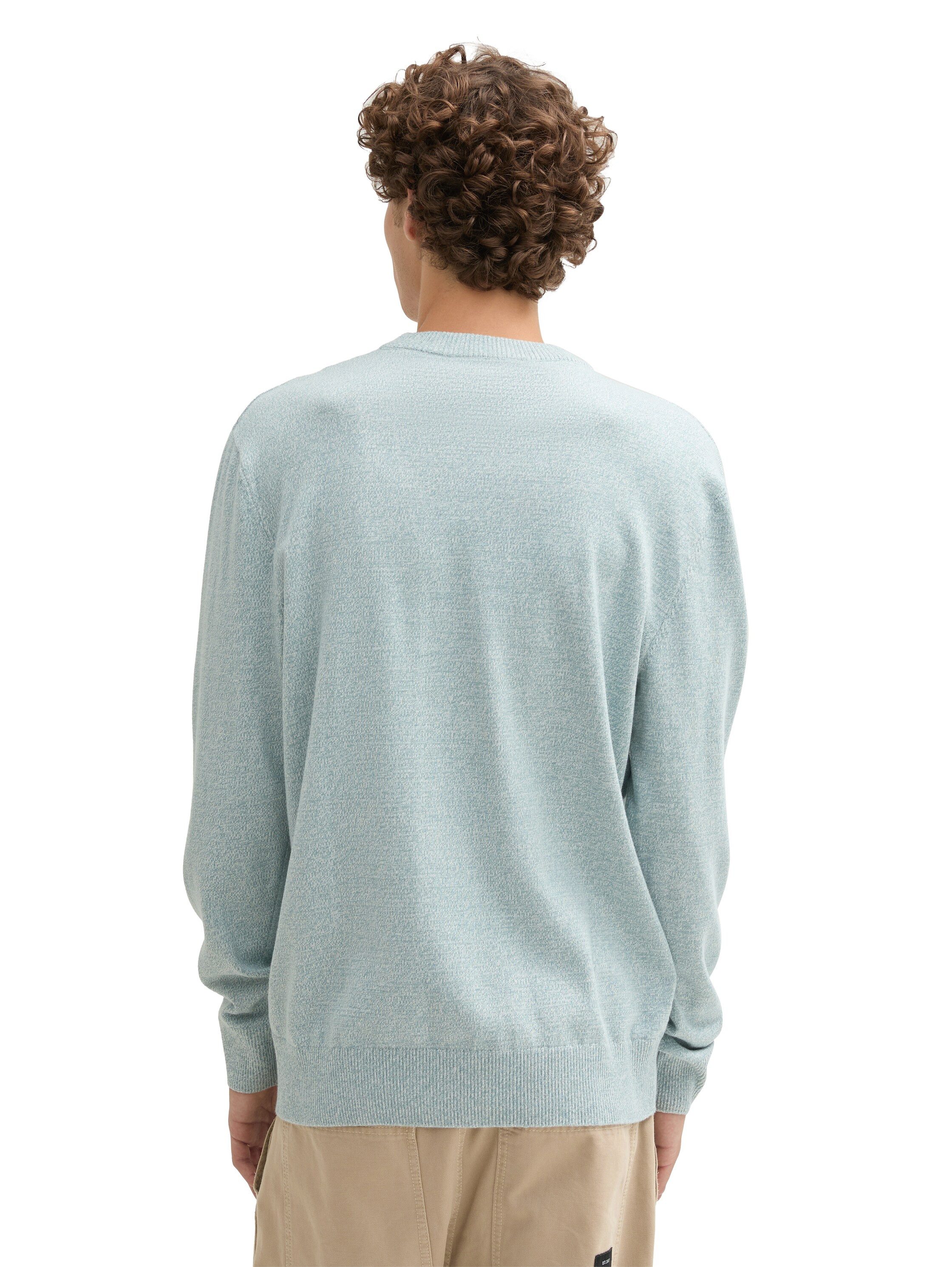 TOM TAILOR Denim Strickpullover in melierter günstig online kaufen