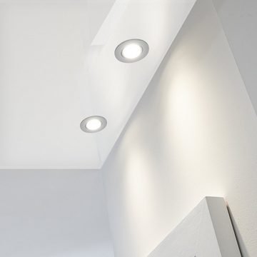 LEDANDO LED Einbaustrahler Einbaustrahler Set für die Spanndecke Chrom mit LED GU10 Markenstrahle