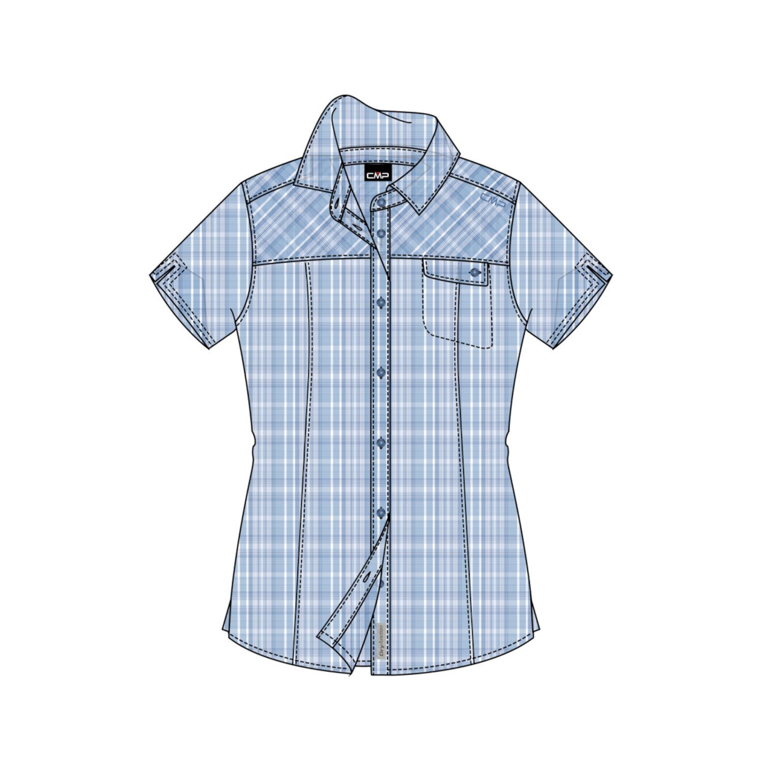 CMP Kurzarmhemd CMP Damen Hemd WOMAN SHIRT 34S5756