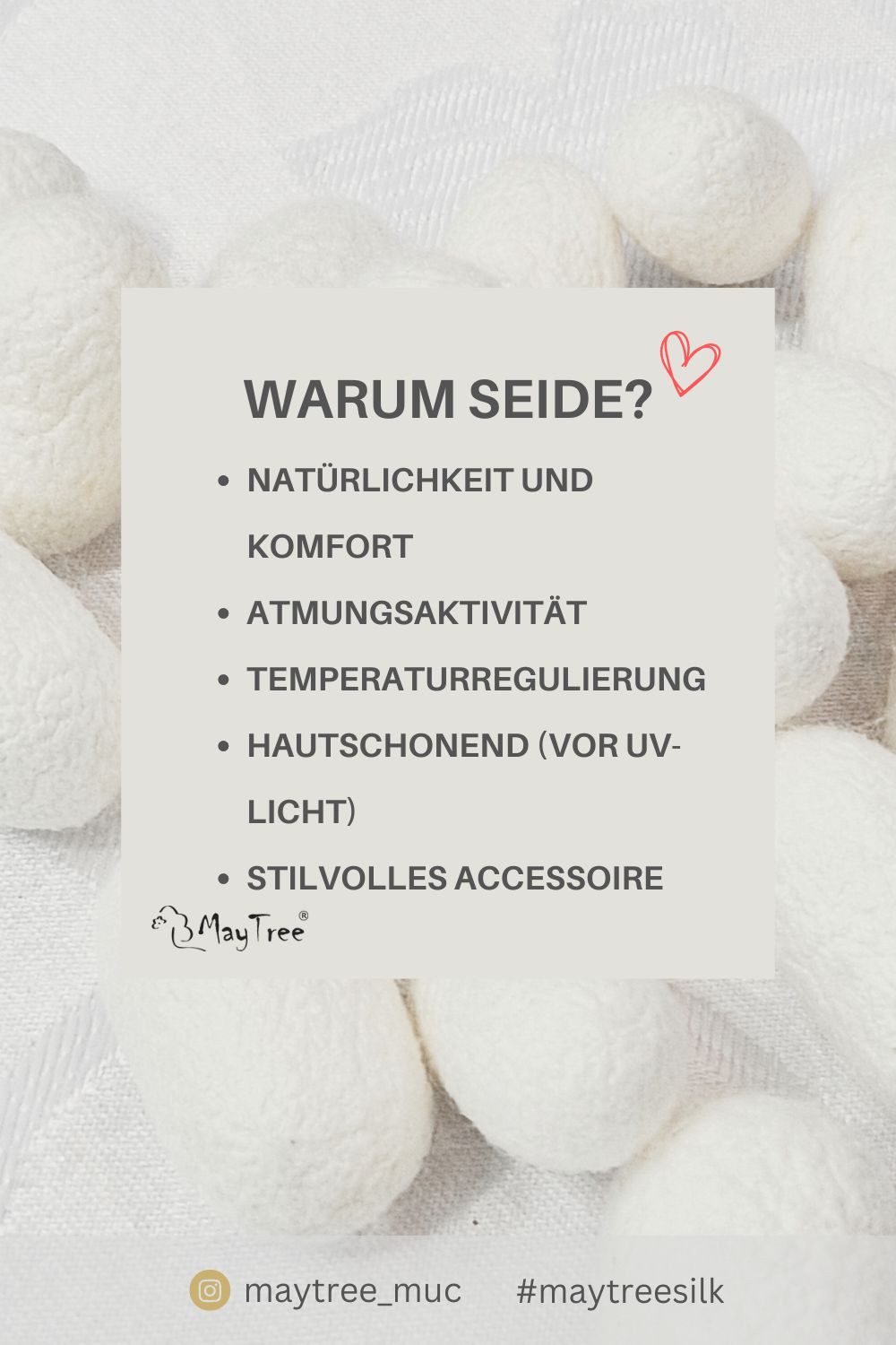 MayTree Seidentuch Seidentuch quadratisch Modern Life 53x53, (Stück), 100% Seide