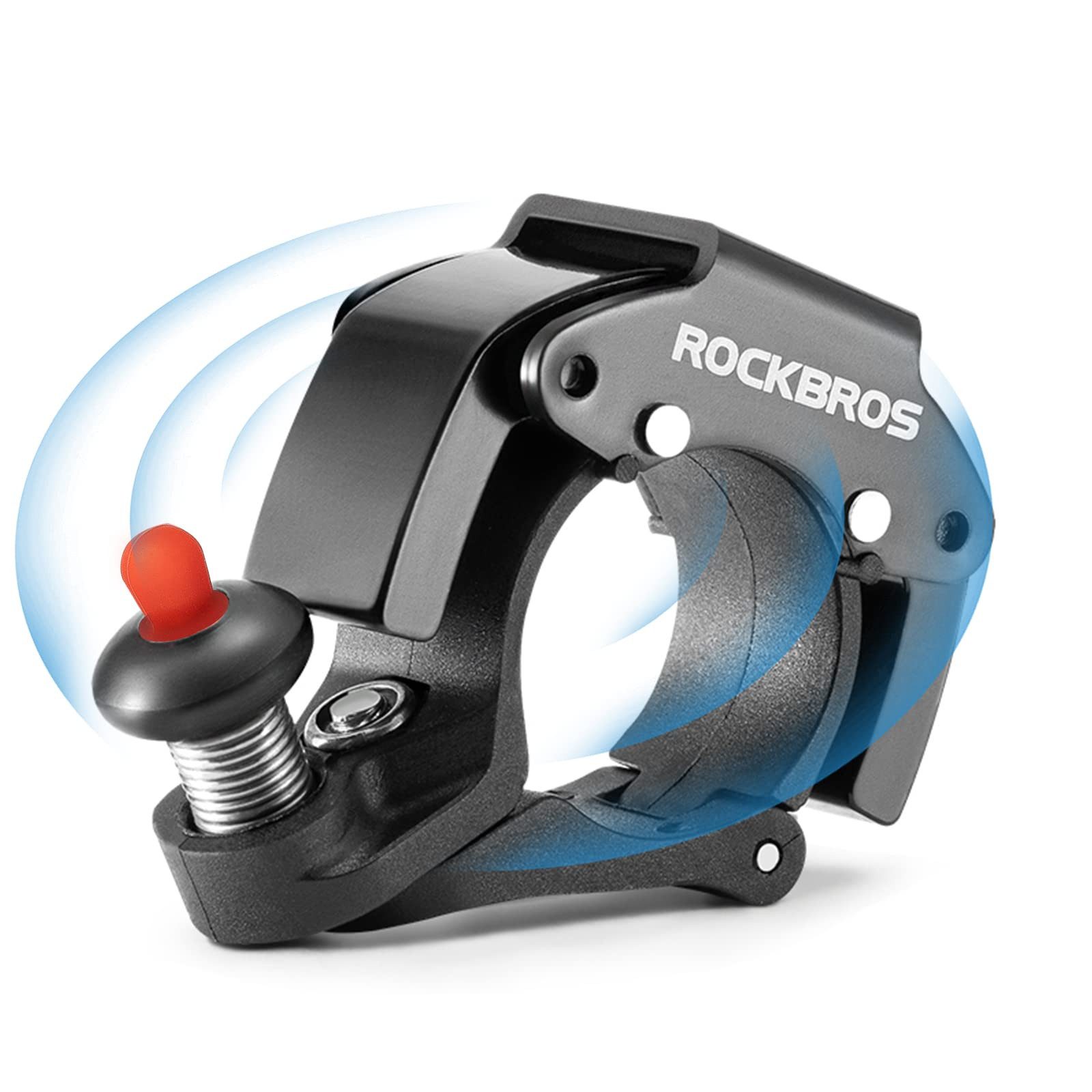 ROCKBROS Fahrradklingel Mini Fahrrad Klingel Lenkerklingel, (Fahrradglocke 100dB Laut, 1-tlg. Innovativ Aluminiumlegierung Glocke) für Fahrrad Mountainbike Rennrad mit 22,2mm Lenker