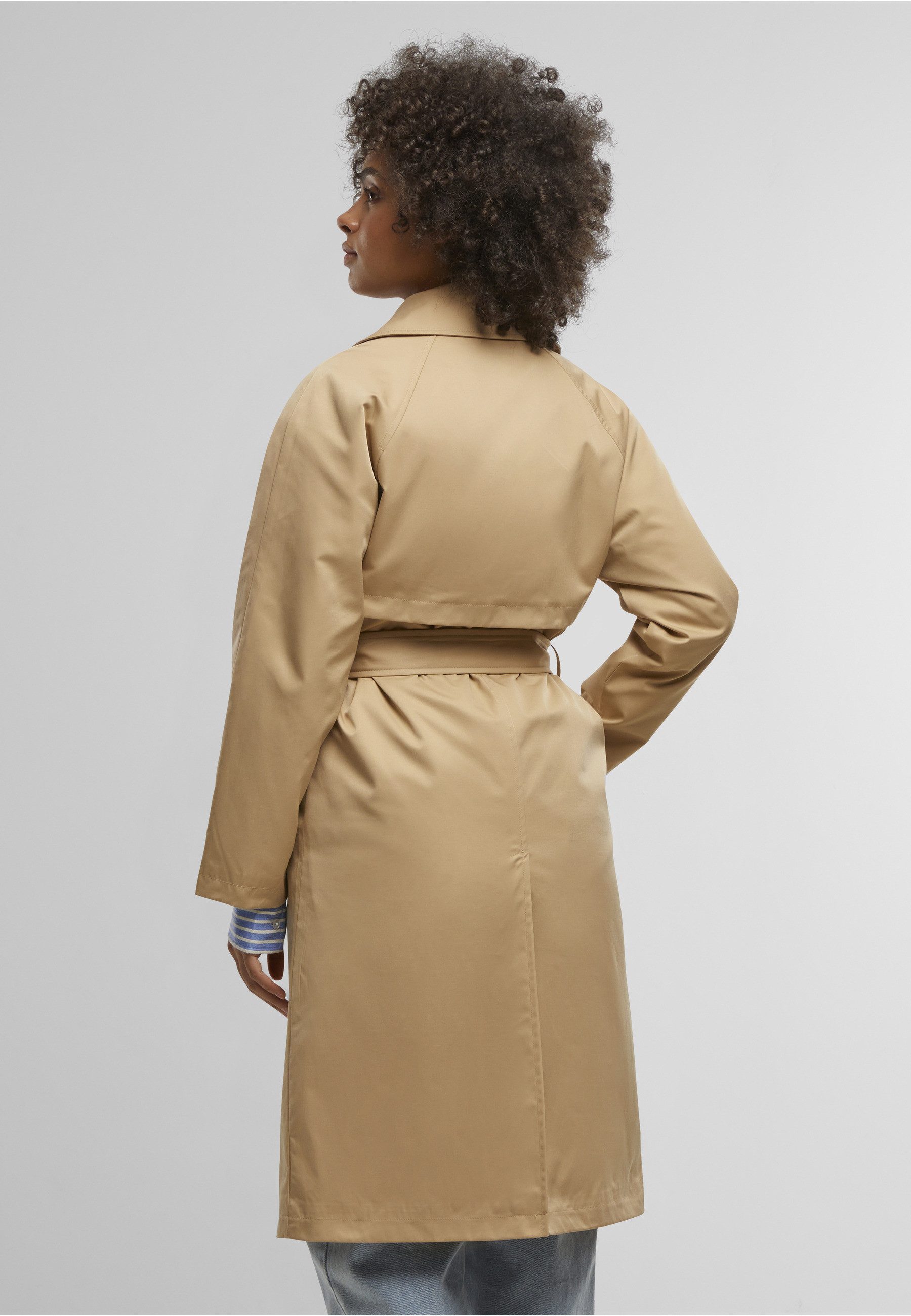 URBAN CLASSICS Winterjacke Urban Classics Ladies Trenchcoat (1-St) – Bild 4 von 5