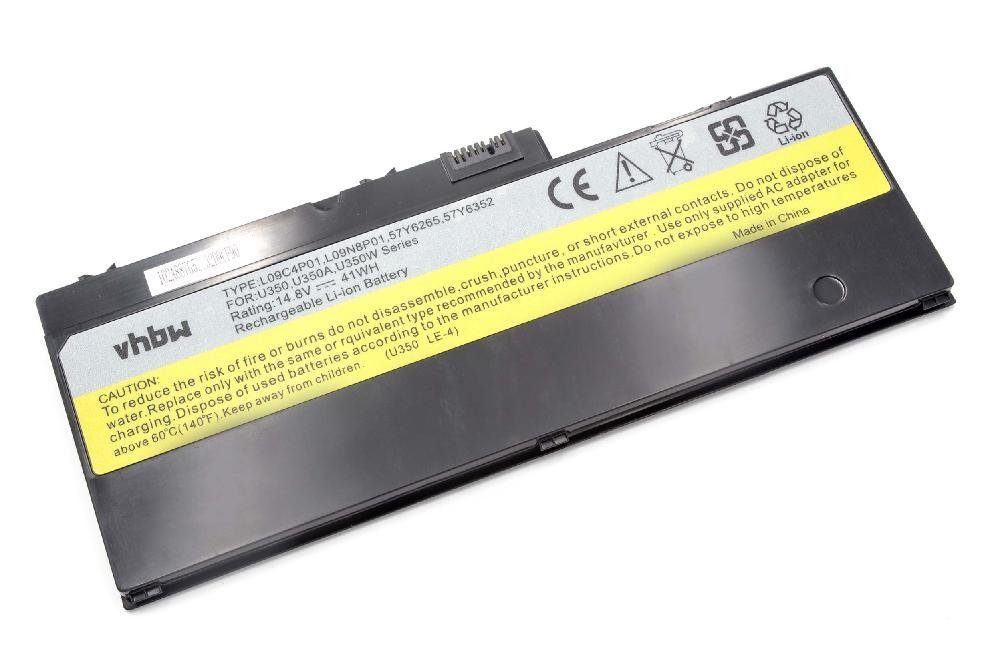 vhbw Ersatz für Lenovo 57Y6265, 57Y6352, L09N8P01, L09C4P01 für Laptop-Akku Li-Ion 2700 mAh (14,8 V)