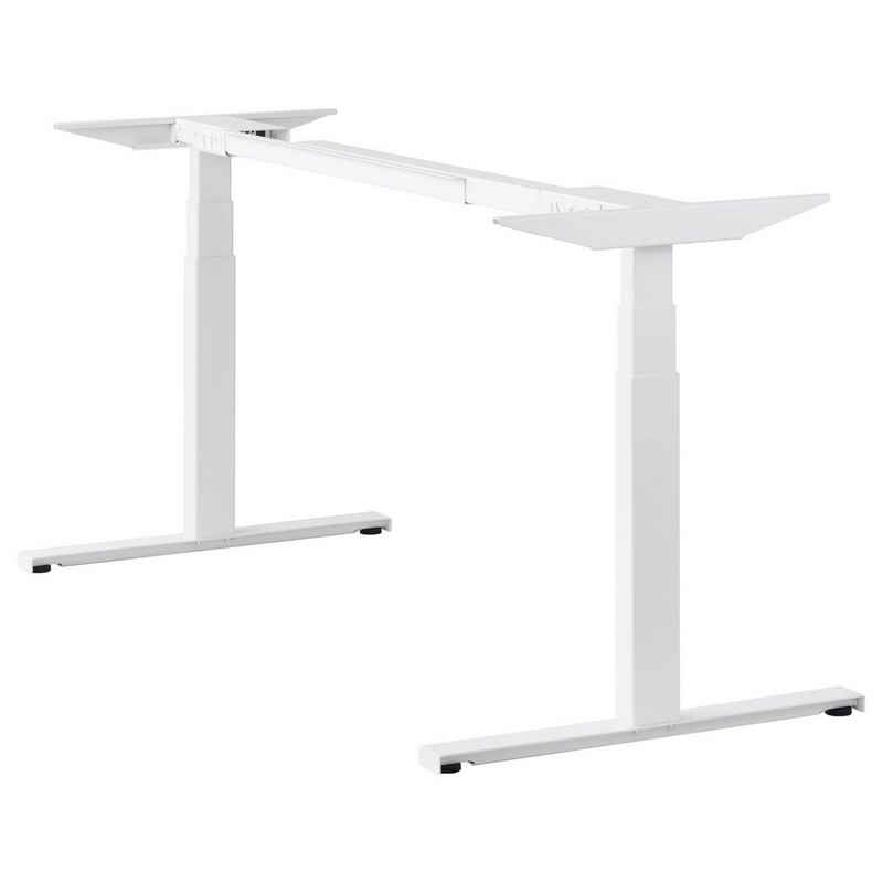 boho office® Schreibtisch Easydesk, elektrisch stufenlos höhenverstellbar in Weiß - Made in Denmark