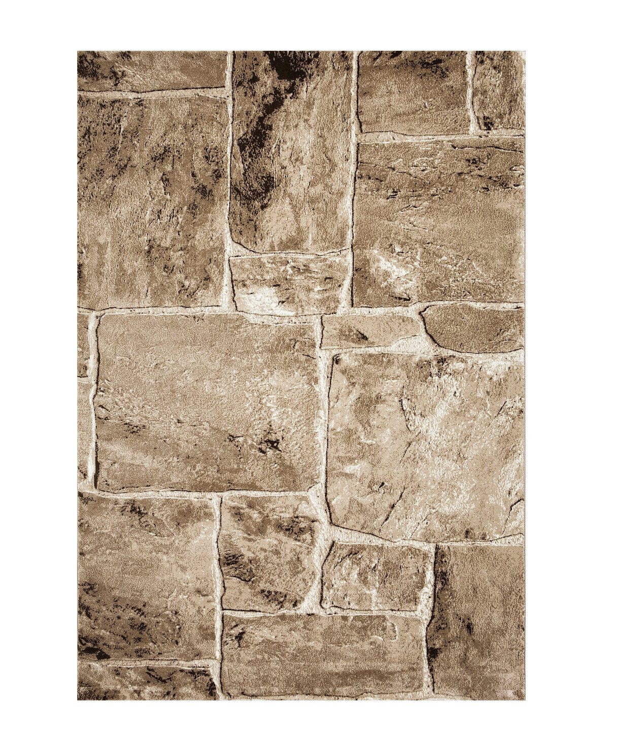 Vimoda Teppich Teppichwohnzimmer Beigr Granit Optik dicht, weich, Rechtecki günstig online kaufen
