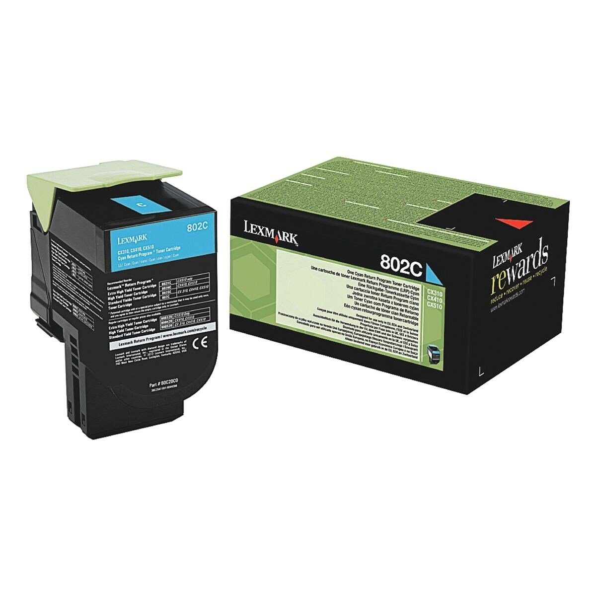 Lexmark Tonerpatrone 802C cyan