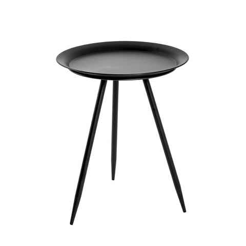 HAKU Beistelltisch HAKU Möbel Beistelltisch - schwarz-matt - H. 47cm