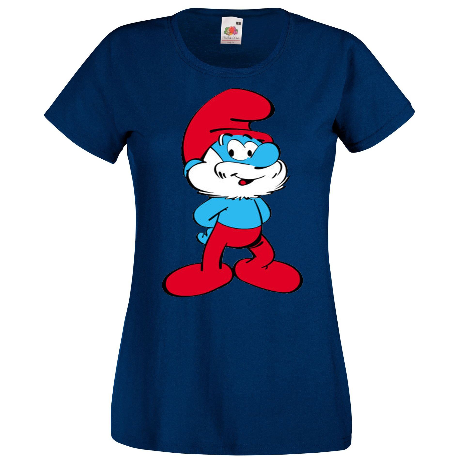 Youth Designz T-Shirt Papa Schlumpf Damen günstig online kaufen