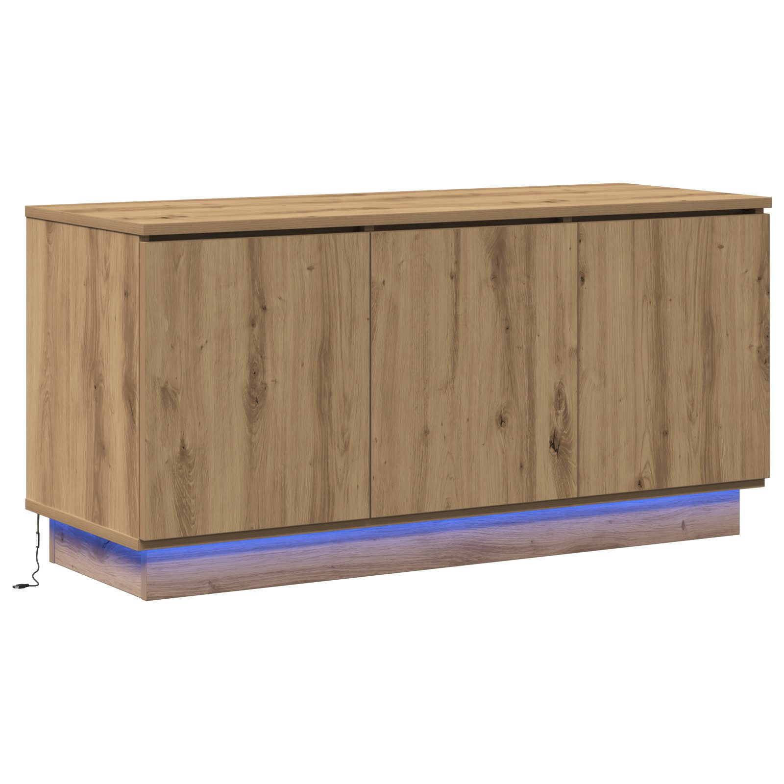 vidaXL TV-Schrank TV-Schrank Massivholz Eiche 100x38x49 günstig online kaufen