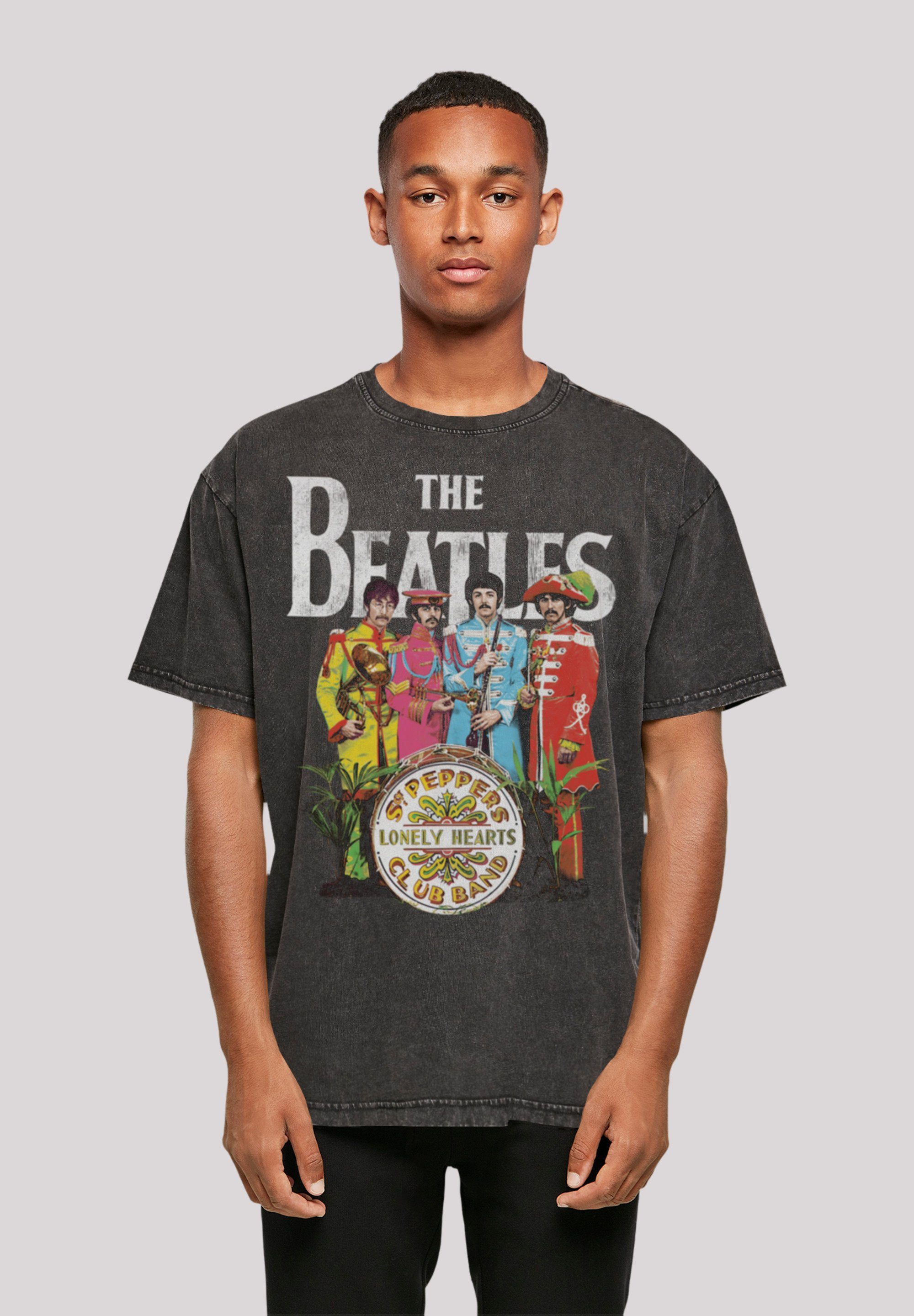 F4NT4STIC T-Shirt The Beatles Sgt Pepper Print schwarz