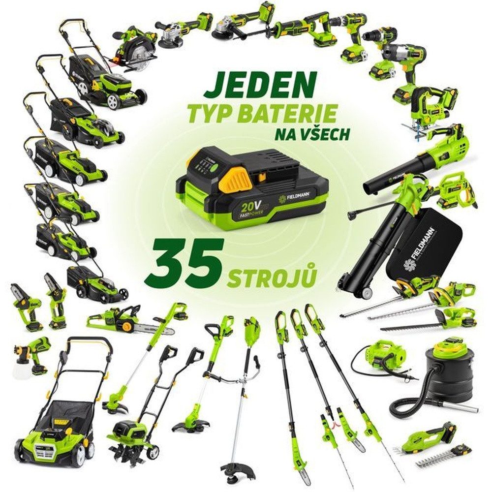 Fieldmann Akkurasenmäher Akku-Rasenmäher - FIELDMANN - 20 V - Schnittbreite 33 cm