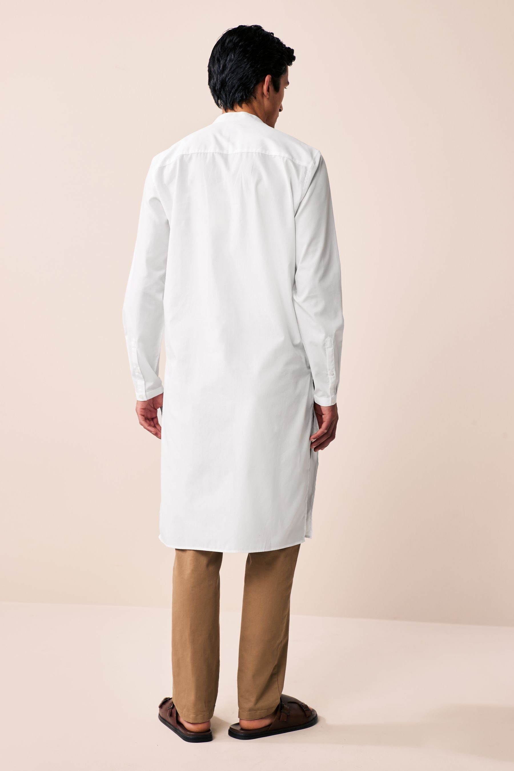 Next Tunika Popeline-Kurta mit Stickerei aus Baumwollpopeline (1-tlg)