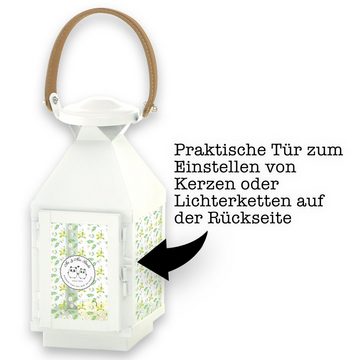 Mr. & Mrs. Panda Gartenleuchte Fuchs Blumenliebe - Transparent - Geschenk, XXL Laternen, Laterne gro