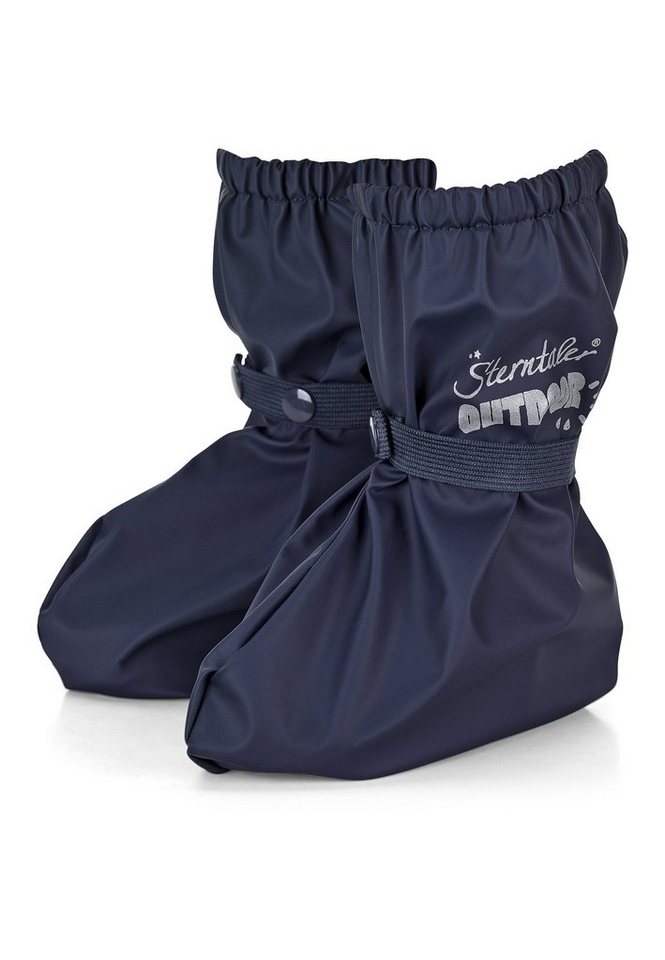 Sterntaler® Schuhüberzieher ungefüttert uni Gummistiefel Regenüberschuh, Kinder Gummistiefel mit Druckknöpfen