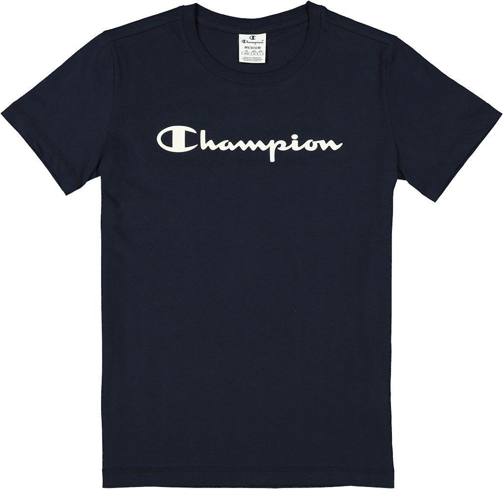 Champion (1-tlg) T-Shirt T-shirt T-Shirt schwarz Champion Crewneck
